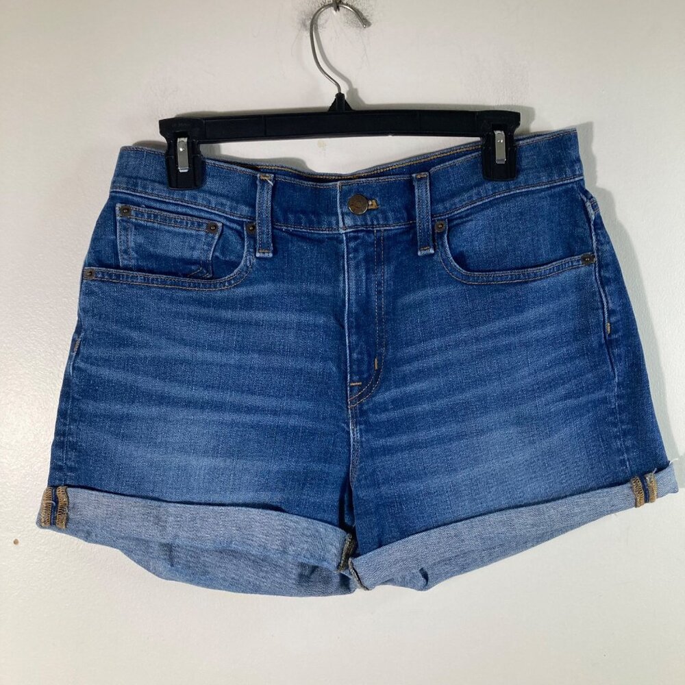 Womens J Crew Classic Denim Shorts Blue‎ 29 Cotton Elastane Style #AW548